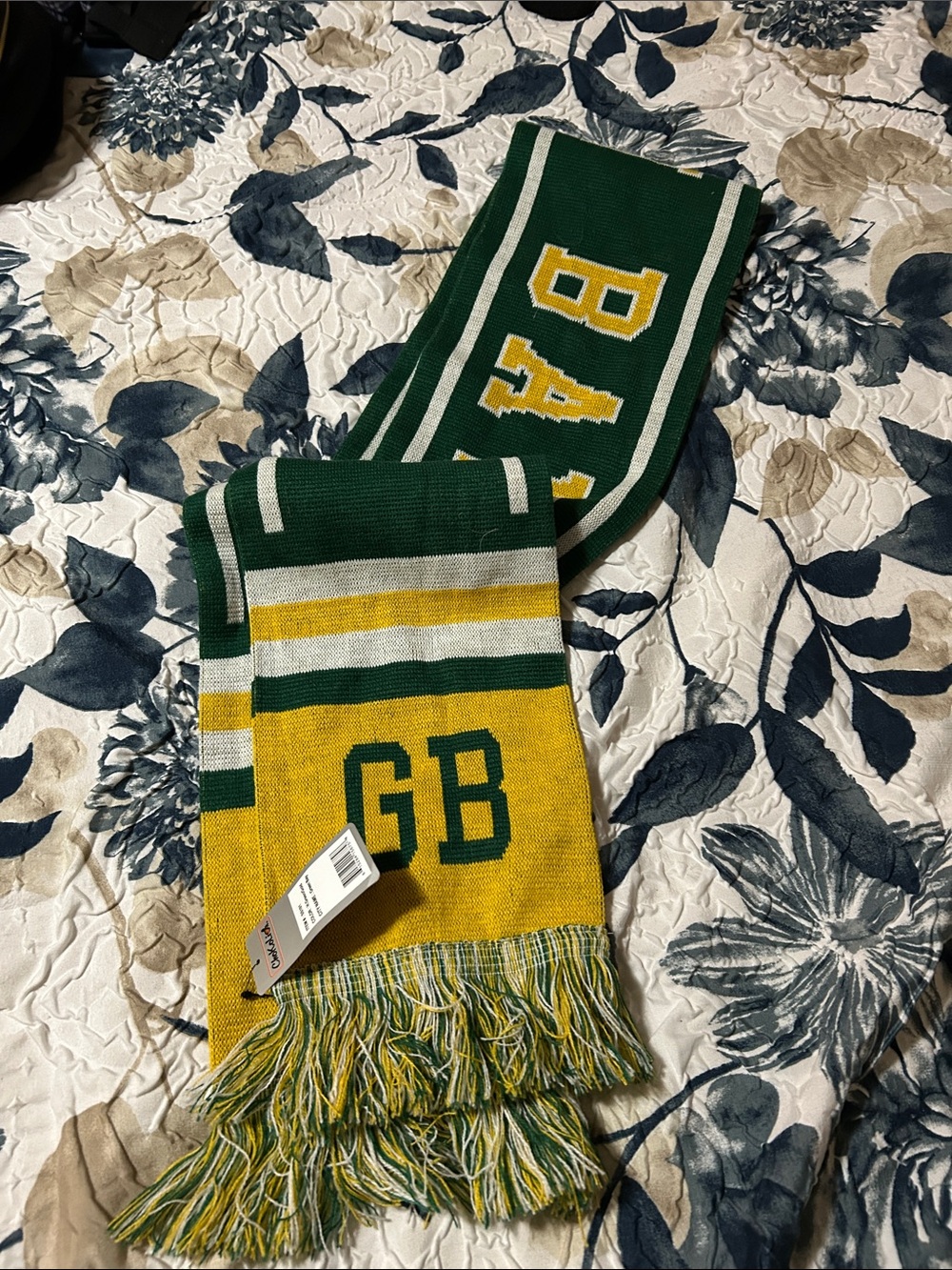 Green & Gold Green Bay Knit Scarf